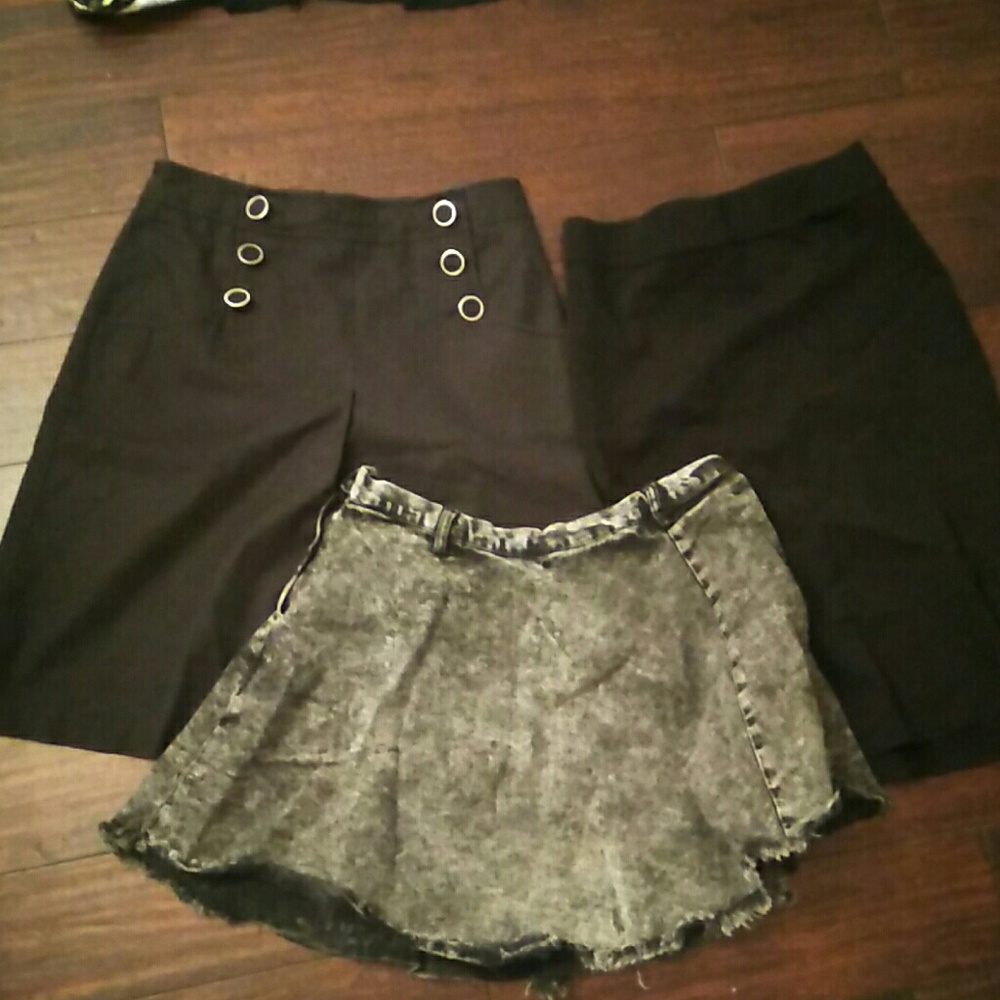 3 black skirts size medium petite